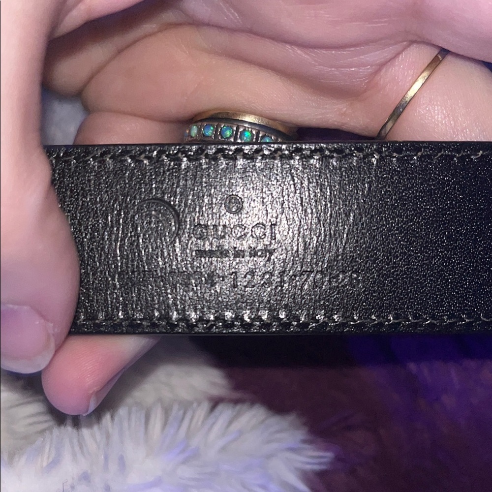 Gucci Dark Leather Belt - Picture 2 of 4